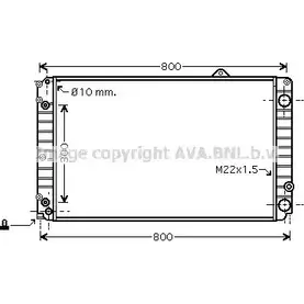 Радиатор охлаждения двигателя AVA QUALITY COOLING 2018009 AIA2252 Z AJXK 4045385173655