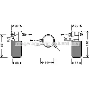Осушитель кондиционера AVA QUALITY COOLING 4045385047208 T 3DW2A AID012 2018071 изображение 0