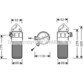 Осушитель кондиционера AVA QUALITY COOLING 8W KTD AID260 2018078 4045385071272