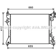 Радиатор охлаждения двигателя AVA QUALITY COOLING 4045385165230 KD9 203 AL2117 2018208