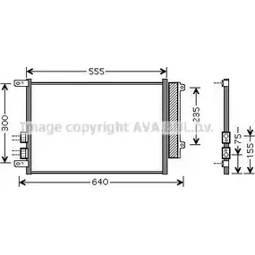 Радиатор кондиционера AVA QUALITY COOLING ALA5088D 2018317 3AEQY9 X 4045385206933 изображение 0