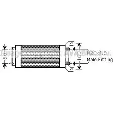 Масляный радиатор двигателя AVA QUALITY COOLING AU3194 HGE E6 U1ERZ 2018471 изображение 0