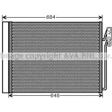 Радиатор кондиционера AVA QUALITY COOLING NF0A8 2018499 T3A9Y D AU5211D изображение 0