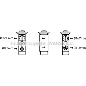 Расширительный клапан кондиционера AVA QUALITY COOLING 42JH G 4045385077519 2018615 BW1239