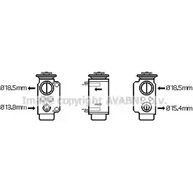 Расширительный клапан кондиционера AVA QUALITY COOLING 4045385085972 IGNY 86 BW1240 2018616