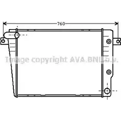 Радиатор охлаждения двигателя AVA QUALITY COOLING FVWXR X 2018643 BW2018 EE88HQ2 изображение 0