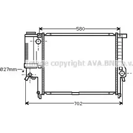 Радиатор охлаждения двигателя AVA QUALITY COOLING BW2195 2018744 701F8 HMCF XEM