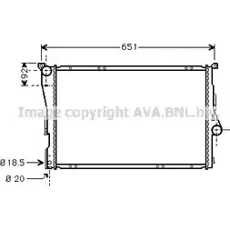 Радиатор охлаждения двигателя AVA QUALITY COOLING 3OYCR BW2209 7485 OD 2018749