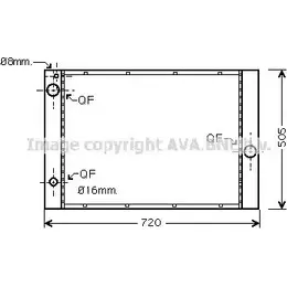 Радиатор охлаждения двигателя AVA QUALITY COOLING BW2285 WZ9U G2J 2018765 IUQEI46
