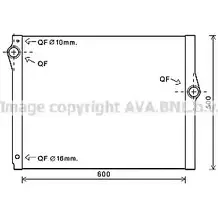 Радиатор охлаждения двигателя AVA QUALITY COOLING 7 FHQK6 2018799 BW2420 4045385178544 изображение 0