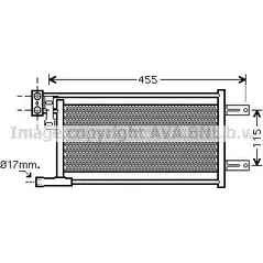 Радиатор АКПП AVA QUALITY COOLING RZQT I BW3311 2018839 LDCUUV изображение 0