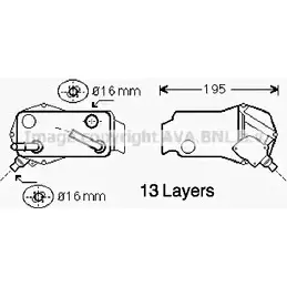Масляный радиатор АКПП AVA QUALITY COOLING QFL X9 4045385156931 BW3350 2018842