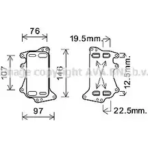 Масляный радиатор АКПП AVA QUALITY COOLING BW3553 M CQ4DU 4045385217205 2018854
