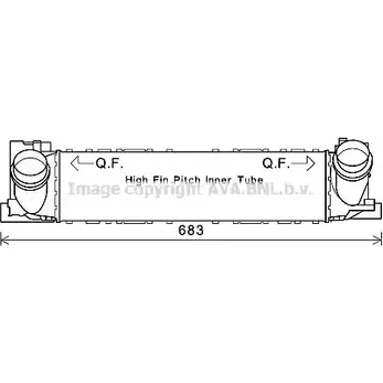 Интеркулер AVA QUALITY COOLING DS 7P95 4045385193547 BW4467 2018889