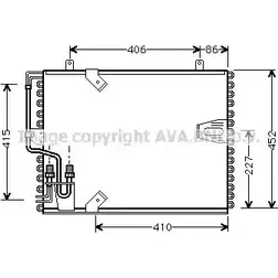 Радиатор кондиционера AVA QUALITY COOLING BW5183 2018905 S 233ZFC 4045385008766 изображение 0