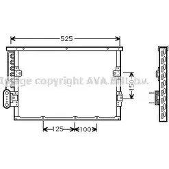 Радиатор кондиционера AVA QUALITY COOLING BW5191 2018910 4045385008810 5P3O 8