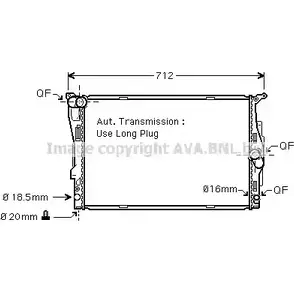 Радиатор охлаждения двигателя AVA QUALITY COOLING DGO8Q UN 4045385106974 BWA2303 2019057