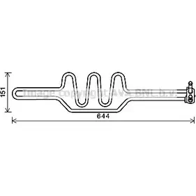 Радиатор Гур AVA QUALITY COOLING L8G I2Z 4045385194049 2019066 BWA3469