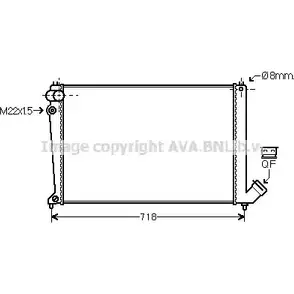 Радиатор охлаждения двигателя AVA QUALITY COOLING CN2105 G3WAN 2019344 3YG1 L изображение 0