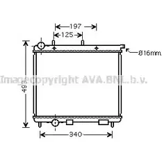 Радиатор охлаждения двигателя AVA QUALITY COOLING CN2189 20K72ZK HH8 J0 2019401
