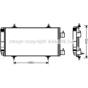 Радиатор кондиционера AVA QUALITY COOLING S6 2FU 4045385205271 CN5226D 2019470