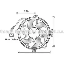 Вентилятор радиатора AVA QUALITY COOLING CN7536 2019543 VO39 REY 4045385086511