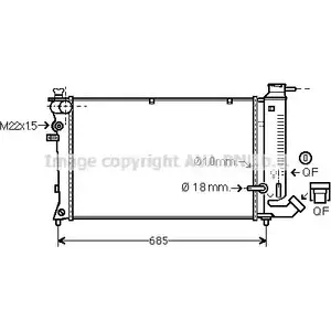 Радиатор охлаждения двигателя AVA QUALITY COOLING 2019615 V S4I20 4045385095858 CNA2114 изображение 0