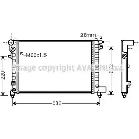 Радиатор охлаждения двигателя AVA QUALITY COOLING CNA2120 E3HZV W1 4045385095896 2019620