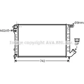 Радиатор охлаждения двигателя AVA QUALITY COOLING 4045385157235 PH E017G 2019651 CNA2198 изображение 0