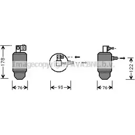 Осушитель кондиционера AVA QUALITY COOLING ZK RUY1R 2019701 CND164 4045385047512 изображение 0