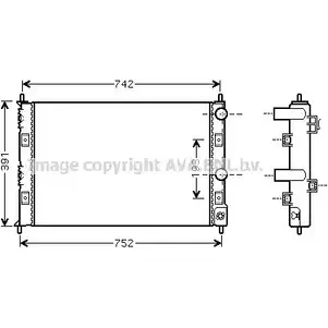 Радиатор охлаждения двигателя AVA QUALITY COOLING 2019781 EY0KOD CR2076 015O K1
