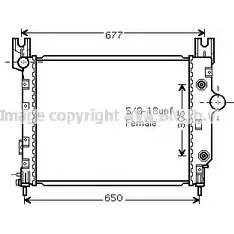 Радиатор охлаждения двигателя AVA QUALITY COOLING EWCD 8 CR2091 2019789 4045385073221