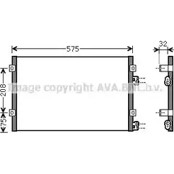Радиатор кондиционера AVA QUALITY COOLING QP7 W87 CR5071 2019822 4045385051663 изображение 0