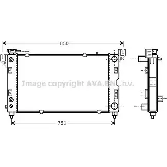 Радиатор охлаждения двигателя AVA QUALITY COOLING CCRC4 RT WNP2 CRA2028 2019862