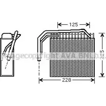 Испаритель кондиционера AVA QUALITY COOLING 5 PR8Y07 CRV061 4OGJ603 2019922 изображение 0