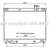 Радиатор охлаждения двигателя AVA QUALITY COOLING 4045385188840 HGGL K3F 2019934 CT2040