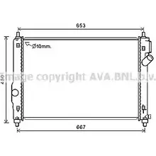 Радиатор охлаждения двигателя AVA QUALITY COOLING 2019944 CT2064 4045385215140 5 403M89
