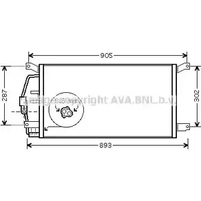 Радиатор кондиционера AVA QUALITY COOLING 2019966 MU7JRXD CT5031 VP WTN изображение 0