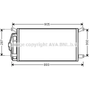 Радиатор кондиционера AVA QUALITY COOLING 2019967 CT5031D TL 6FVIP 4045385205301 изображение 0