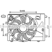 Вентилятор радиатора AVA QUALITY COOLING 2019978 BS MXVFW 4045385194131 CT7502 изображение 0