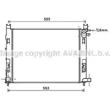 Радиатор охлаждения двигателя AVA QUALITY COOLING KTZAG 3 DA2007 4045385191604 2020007