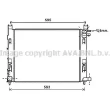 Радиатор охлаждения двигателя AVA QUALITY COOLING 2020008 9QD0JC DA2008 PS GY0Q изображение 0