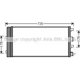 Радиатор кондиционера AVA QUALITY COOLING 2020023 DAA5004D 4045385210336 Y WMFC