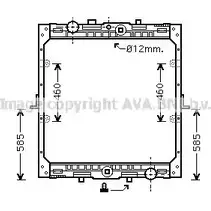 Радиатор охлаждения двигателя AVA QUALITY COOLING 02 D43J 2020045 UQ4DLH DF2045