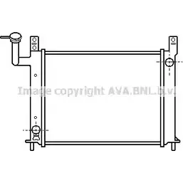 Радиатор охлаждения двигателя AVA QUALITY COOLING BL91N 04 2020155 DN2081 4045385013814
