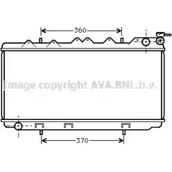 Радиатор охлаждения двигателя AVA QUALITY COOLING DN2114 G 03G8ZN 2020179 4045385014125
