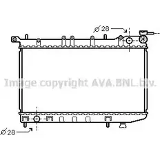 Радиатор охлаждения двигателя AVA QUALITY COOLING 2020188 4045385014217 Z9HCT9 R DN2123