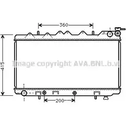 Радиатор охлаждения двигателя AVA QUALITY COOLING 2020190 4045385014224 DN2125 KF1 C8Y4 изображение 0