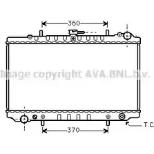 Радиатор охлаждения двигателя AVA QUALITY COOLING DN2126 4045385014231 3N2T 9A 2020191