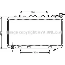 Радиатор охлаждения двигателя AVA QUALITY COOLING DN2135 2020199 80B VQKH 4045385014316 изображение 0